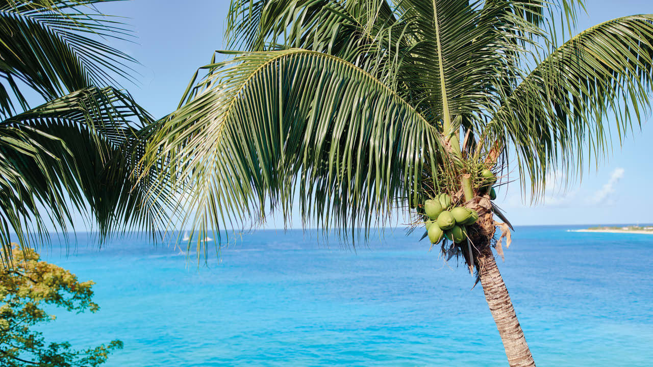 Ship in the water near St Martin