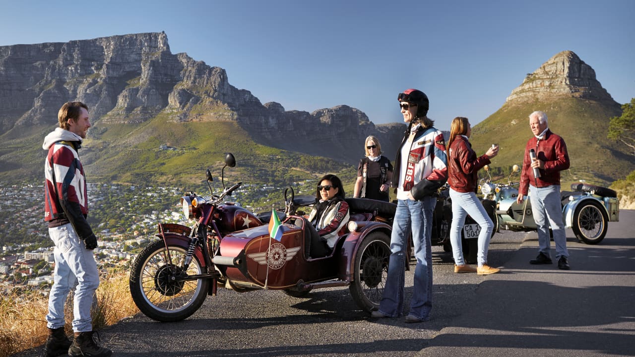 Sidecar excursion along the Western Cape 