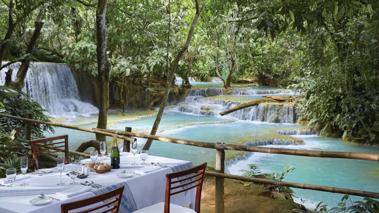 Kwang si waterfalls in Luang Prabang