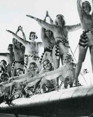 The 1933 musical movie Flying Down to Rio featured the iconic seafront art deco Copacabana Palace Hotel
