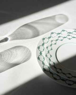 Close-up of tableware at Dav Mare