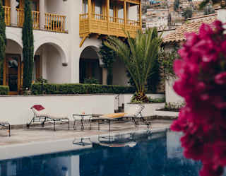 view of the Palacio Nazarenas Pool