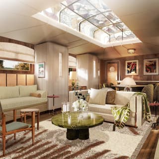 CGI image of the boat's lounge 