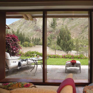 Luxury accommodation in the Sacred Valley, Urubamba River view