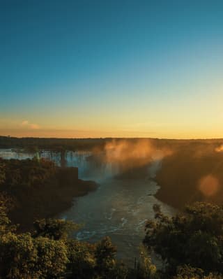 Iguassu Falls at daybreak
