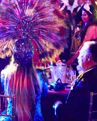 People celebrating during the Carnival Ball at Belmond Copacabana Palace 
