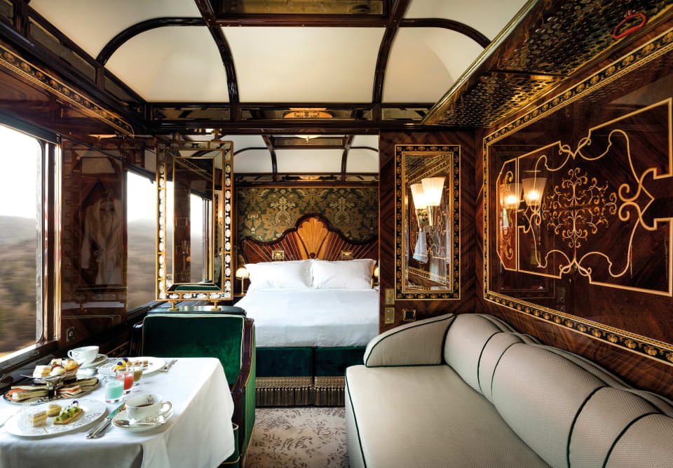 Venice Simplon-Orient-Express - After an evening of celebrations, remain  cosy in your cabin. On board the Venice Simplon-Orient-Express, breakfast  is a soothing affair as you soak up the passing views. #TheArtOfBelmond